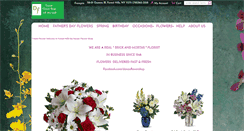 Desktop Screenshot of danasflowershop.com