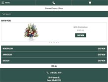 Tablet Screenshot of danasflowershop.com